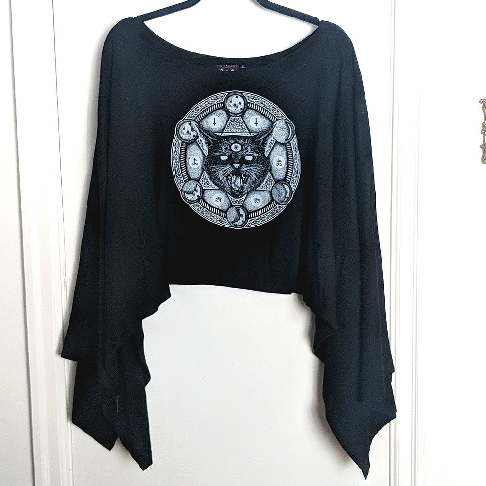 Rat Baby crop kimono top